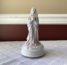 Vintage 1984 Arnart Porcelain Music Box, Lady in Prayer, Religious/ Christianity picture