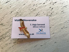 RSPB Partner RED KITE Birds International SLOVAKIA  Enamel Pin Badge on Card picture