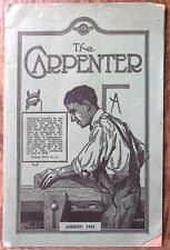 1922 THE CARPENTER BROTHERHOOD OF CARPENTERS AND JOINERS OF AMERICA MAG  Z5438 picture