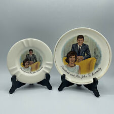 Vintage President and Mrs. John F. Kennedy Ashtray and Plate picture