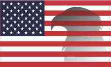 5 X 3 Eagle Shadow American Flag Magnet Vinyl Patriotic Decal Car Bumper Magnets picture