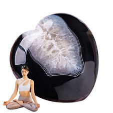 Natural black and white agate silk agate love crystal Reiki healing *2 picture