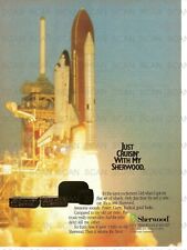 1989 Sherwood Stereo Vintage Magazine Ad   NASA Space Shuttle Blast Off picture