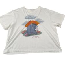 Disney Store Eeyore Shirt Save A Smile for Rainy Day Adult Size Large Vintage picture