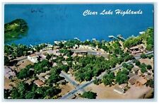 c1960s Clear Lake Highlands Oaks Largest Community Lake County CA Trees Postcard picture