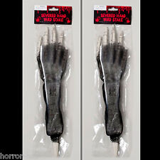 2-Pc SET Skeleton Arm Body Parts BLOODY HORROR HAND LAWN STAKES Prop Decorations picture