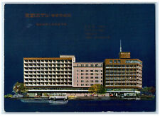 c1960's Artist Sketch of Kyoto Hotel After its Expansion Japan Postcard picture