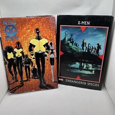 Lot Of 2 Marvel Hardcover Graphic Novels Comic  Endangered Species & New X-men picture