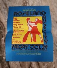 Roseland Dance City 1976 Concert Ad Insert Tito Puente Hector LaVoe 8