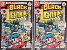 DC Comics Black Lightning #1 April 1977 Lot Of 2 Boarded & Bagged Good Condition picture