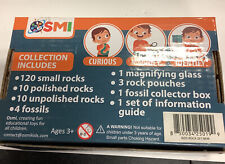 144pc Rock Collection Box for Kids - Rocks and Minerals Science for Kids NEW picture