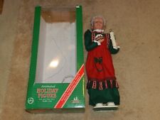 1992 Christmas Mrs ClausHOLIDAY CREATIONS SCENE VIDEO TESTED Light Up picture
