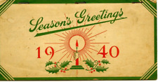Season's Greetings 1940 Maca yeast Recipes Calendar picture