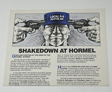 1985-86 UFCW local P-9 Shakedown At Hormel Austin MN flyer donation strike picture