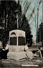 Postcard Soldier's Monument at Hillsdale College in Hillsdale, Michigan picture