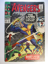 Avengers #34, The Living Laser, Captain America, Fine-, 5.5, White Pages picture