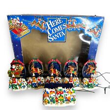 Vintage Noma Here Comes Santa Lights Music & Motion Christmas Holiday Decoration picture