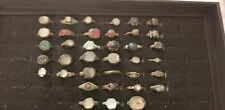 SET OF RARE ANCIENT BRONZE RINGS Northern Europe 36 PCS. metal detector finds picture