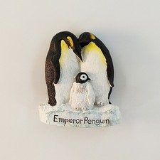 Antarctica Emperor Penguins Collectible Tourist Souvenir 3D Resin Fridge Magnet picture