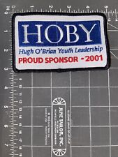 HOBY Hugh O’Brian Youth Leadership Proud Sponsor 2001 Patch WLC Legacy Fund LA picture