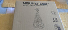 Open Box Touch of Eco Merrylite White Solar LED Metal Tree Decor picture