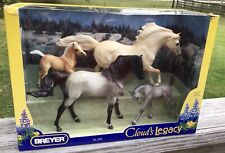 Breyer Horse Cloud's Legacy Set of 4 Mustangs Flint Bolder Cloud Blue Roan Mare picture