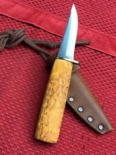 Juha Perttula Whittling Puukko knife with bronze guard NEW from Finland picture