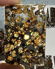 1PC Random SERICHO pallasite Meteorite slice - from Kenya Beautiful Meteorites picture