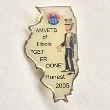 AMVETS Of Illinois Honest Abe Pin USA Veterans 2005 Abraham Lincoln picture