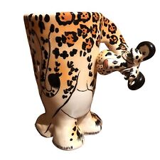 SWAK Lynda Corneille Leopard Giraffe Spotted Cat Jaguar Signed Coffee Mug RARE picture