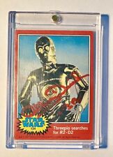 1977 Star Wars Series 2 #124 40th Stamp C-3PO Anthony Daniels Auto JSA Certified picture