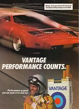 Vantage Cigarettes--Performance Counts--1985 Magazine Advertisement picture