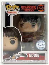 Funko Pop Stranger Things Eddie with Guitar #1250 Special Edition w/Protector picture