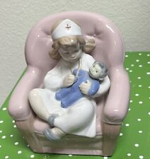 LLADRO NAO 1055 Playing Nurse Retired Mint Condition No Box L@@K picture