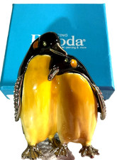 Piercing Pagoda Emperor Penguins Trinket Box NIB picture