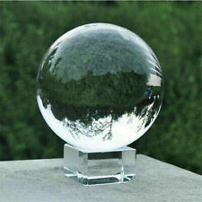 60/80mm K9 Clear Photography Crystal Ball Sphere Decoration Lens Photo + Stand picture