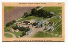 WELL IMPROVED FARMS DOT KANSAS LANDSCAPE ATTESTING TO FERTILITY OF SOIL picture