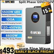 5500W Solar Hybrid Inverter48V AC120/240V MPPT Controller Charger Pure Sine picture