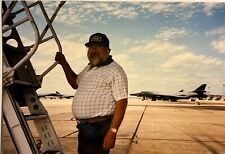 Man At Air Show Display Photo Picture Snapshot Obese Snapback picture