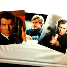 3  8X10  Color Photo's Clint Eastwood  Robert Redford   Pierce Brosnan picture