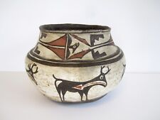 Historic Zuni Heartline Deer & Bird Water Jar-Native American Pottery-7