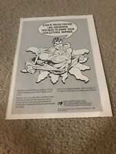 Vintage 1989 SUPERMAN CHOLESTEROL AWARENESS Print Ad Photo 1980s SUPER HERO picture