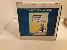 Dilbert Comics Company With A Strategy We Don't Do That Mug Cup With Box Read picture
