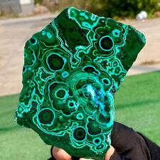 327G Natural glossy Malachite transparent cluster rough mineral sample picture