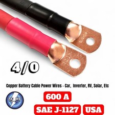 4/0 AWG GAUGE Copper Battery Cable Power Wire Car, Inverter, RV, Solar picture
