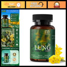 Lung Detox Supplement – Mullein Leaf with Quercetin & Bromelain,60 Caps picture