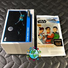 2019 TOPPS STAR WARS RESISTANCE COMPLETE BASE TRADING CARD SET OF 100 +WRAPPER picture