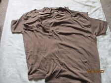 NEW/NOS Coyote Brown  - 3-Pack Military T-Shirts - Cotton, Crew Neck - X-SMALL picture