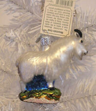 2005 - MOUNTAIN GOAT - OLD WORLD CHRISTMAS - BLOWN GLASS ORNAMENT NEW W/TAG picture