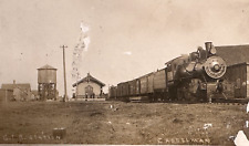 ~1908 GRAND TRUNK RAILWAY CASSELMAN DEPOT ONTARIO CANADA RPPC POSTCARD picture